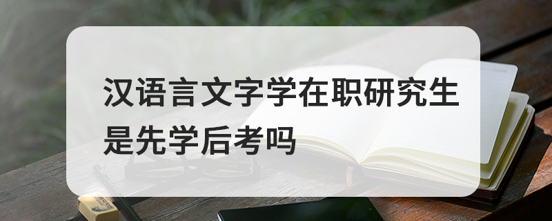 漢語(yǔ)言文字學(xué)在職研究生是先學(xué)后考嗎