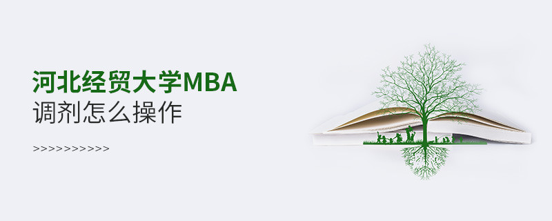河北經貿大學MBA怎么調劑？