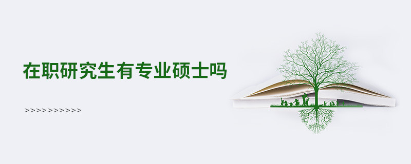 在職研究生有專業碩士嗎