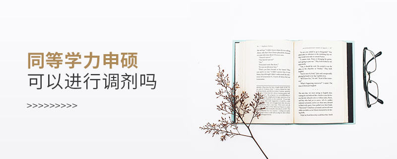 同等學(xué)力申碩可以進行調(diào)劑嗎