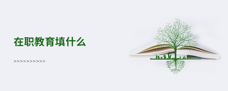 在職教育填什么 在職教育填什么