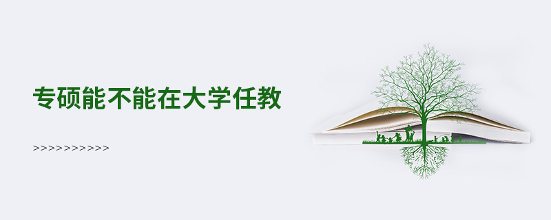 專碩能不能在大學任教 專碩能不能在大學任教
