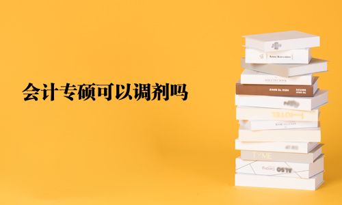 會計專碩可以調劑嗎