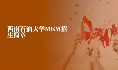 西南石油大學(xué)MEM招生簡章