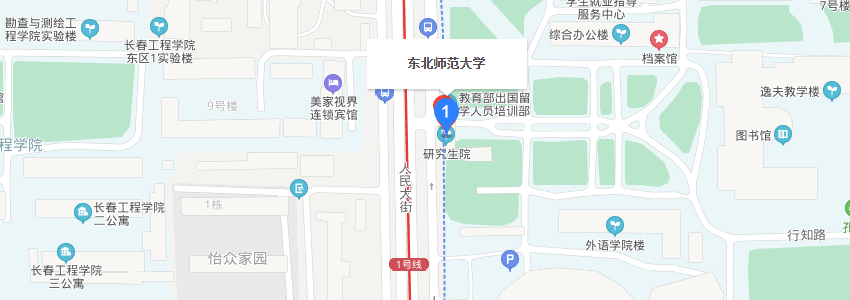 東北師范大學學校地圖 東北師范大學學校地圖