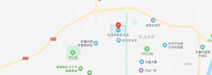 石河子大學(xué)學(xué)校地圖