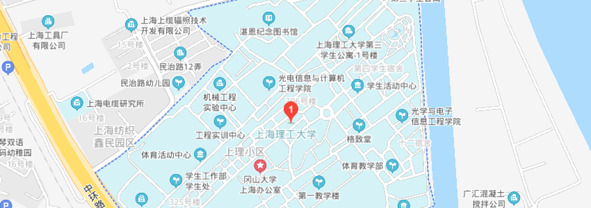 上海理工大學(xué)學(xué)校地圖
