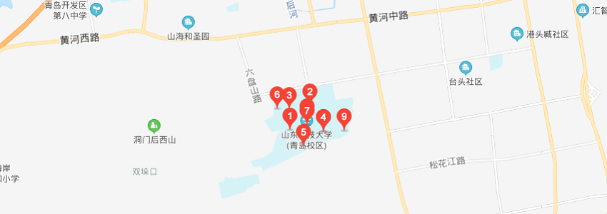 青島科技大學(xué)學(xué)校地圖