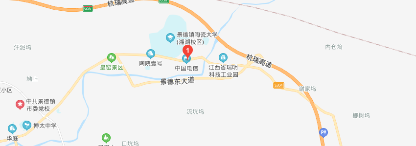 景德鎮陶瓷大學學校地圖