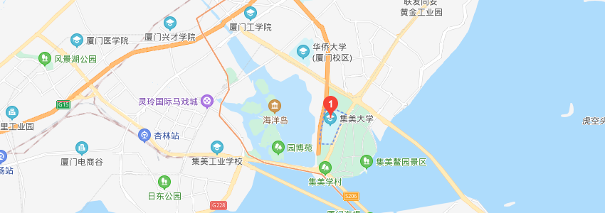 集美大學學校地圖 集美大學學校地圖