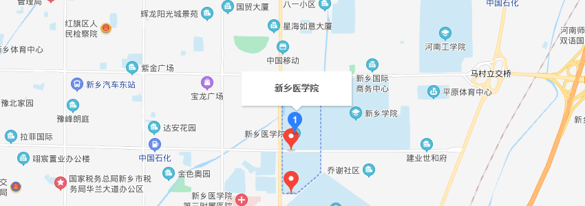 新鄉醫學院學校地圖