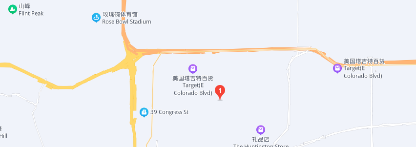 美國(guó)加州高登學(xué)院學(xué)校地圖