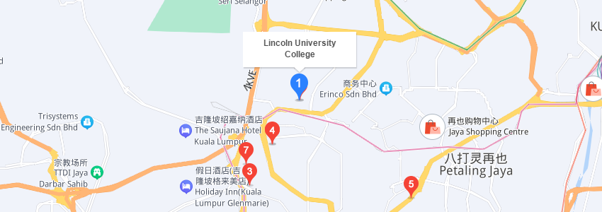 馬來西亞林肯大學學院學校地圖 馬來西亞林肯大學學院學校地圖